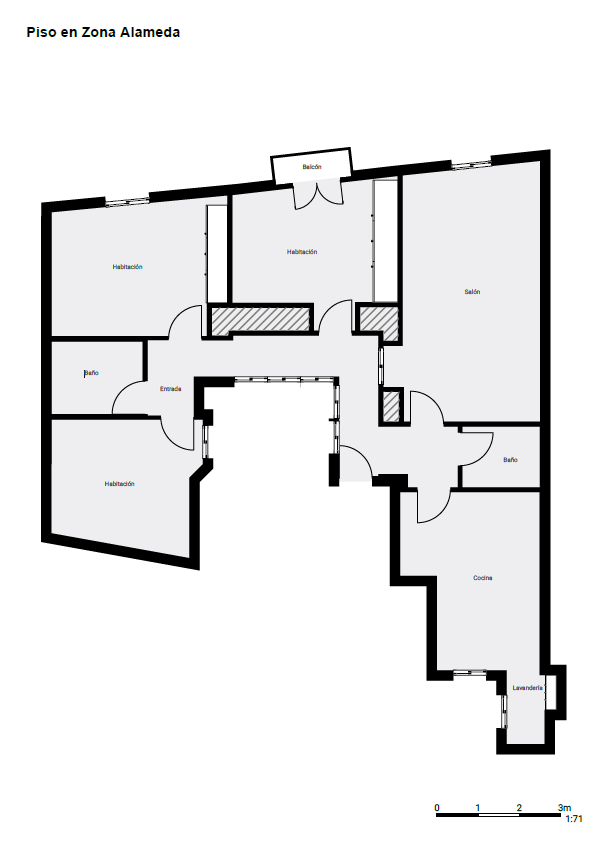 Piso en venta en Cádiz zona Alameda