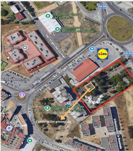 Parcela urbana terciaria de 6.657 m² con 2.329 m² edificables en San Roque